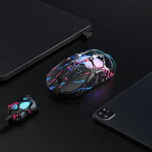 Gravastar Mercury X Pro 8KHz Wireless Gaming Mouse - Neon Graffiti - Ảnh 4